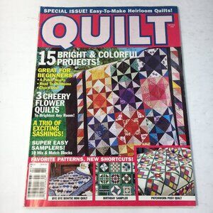 Quilt Magazine Special Issue 15 Colorful Projects Easy Quilts for Beginners
